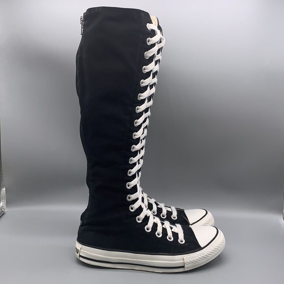Converse Shoes - Converse Chuck Taylor Rare Knee High Sneakers Boots Zip Up/Lace Up   -  Size  6